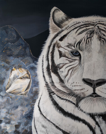 绘画 标题为“Big Love. Tiger” 由Ekaterina Khovanskaya, 原创艺术品, 丙烯