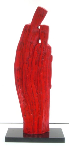 Sculpture intitulée "Duo 20 05" par Gérard Cottereau, Œuvre d'art originale, Bois