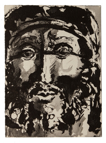 Dessin intitulée "Salomon" par Marcel Mariono, Œuvre d'art originale, Encre