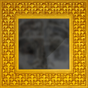 Sculpture intitulée "Miroir carré" par Marcel Mariono, Œuvre d'art originale, Bois