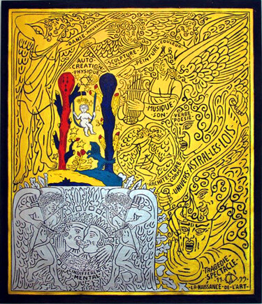 Peinture intitulée "Les ARTS" par Marcel Mariono, Œuvre d'art originale, Acrylique