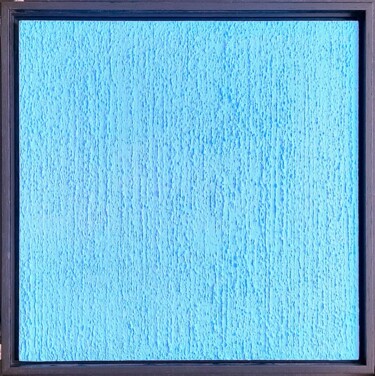 绘画 标题为“Blue - object 18” 由Henk Broeke, 原创艺术品, 丙烯 安装在木板上
