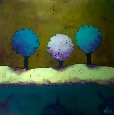 Peinture intitulée "Reflets" par Marie-Pierre Jan, Œuvre d'art originale, Acrylique