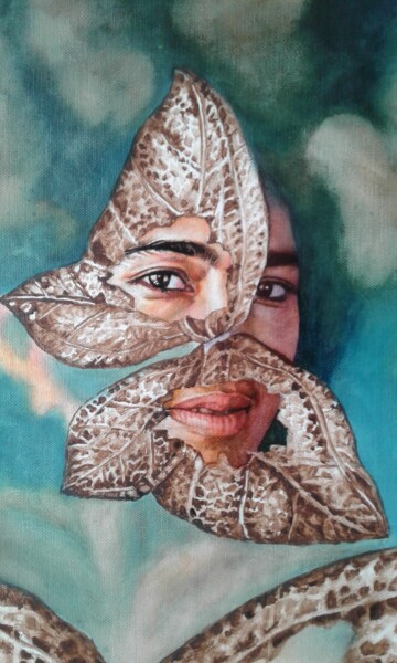绘画 标题为“Detail of New Work…” 由Nazabal, 原创艺术品, 油 安装在木质担架架上