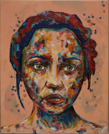 Peinture intitulée "Dérangée 2" par Pascal Fairier, Œuvre d'art originale, Acrylique