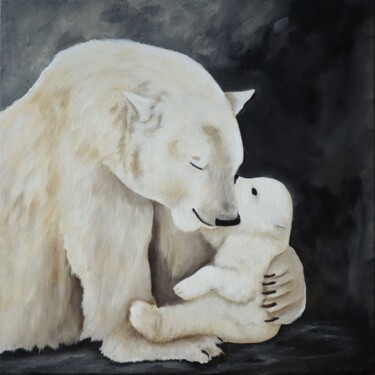 Painting titled "You are my dear" by Kvantaliani, Original Artwork, Oil