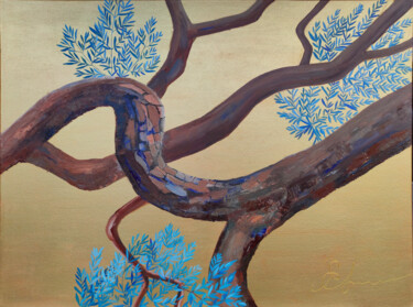 Earthing / Заземление Painting titled "Earthing / Заземлен…" by Ekaterina Khovanskaya, Original Artwork, Oil