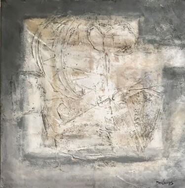 Painting titled "JAA" by Muriel Desbieys, Original Artwork, Acrylic Mounted on Wood Stretcher frame