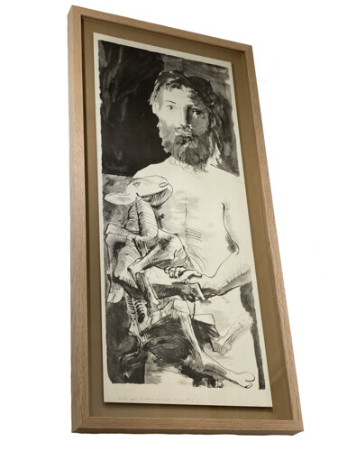 Printmaking titled "L'Homme au Mouton" by Pablo Picasso, Original Artwork, Lithography