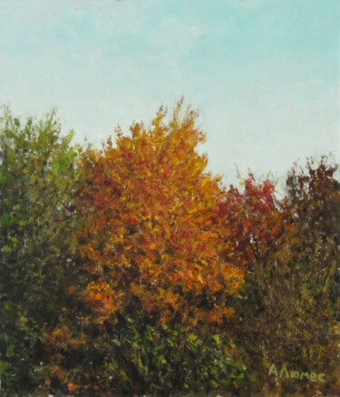 Pintura titulada "Осеннее" por Andrei Abramov (Andrei Liumes), Obra de arte original, Oleo