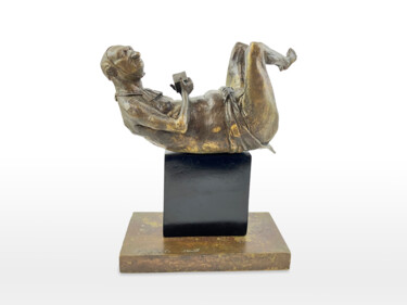 Sculpture intitulée "Black square, cube,…" par Dmitriy Shevchuk, Œuvre d'art originale, Bronze