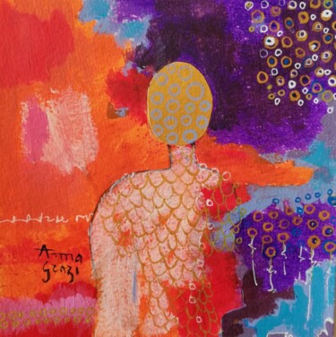Le marchand de coton 제목이 "Le marchand de coton"인 미술작품 Anna Grazi로, 원작, 아크릴