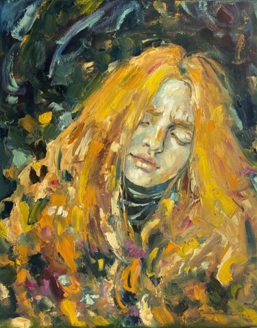 绘画 标题为“Memory of autumn” 由Isolde Pavlovskaya, 原创艺术品, 油 安装在木质担架架上