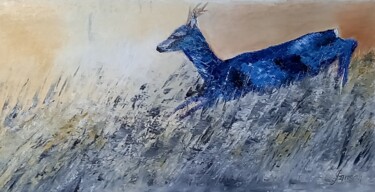 「283 Brocart」というタイトルの絵画 Gilles Jansonによって, オリジナルのアートワーク, オイル