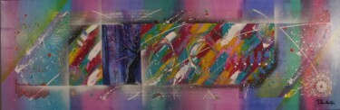 Painting titled "N°61" by Patrice Gruchala, Original Artwork, Acrylic Mounted on Wood Stretcher frame