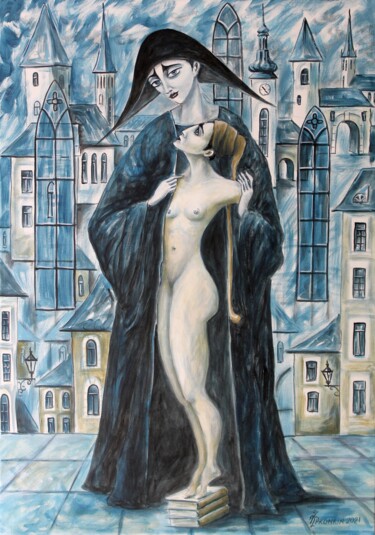 「GOTHIC PATRON 10」というタイトルの絵画 Vladimir Pronkinによって, オリジナルのアートワーク, オイル