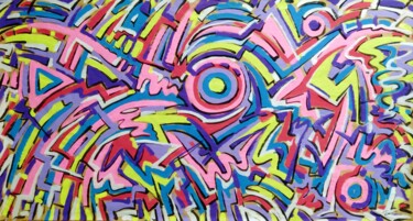 abstract sun Painting titled "abstract sun" by Kyrylo Bondarenko, Original Artwork, Acrylic