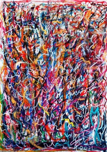 Painting titled "Inner Light" by Fatima Sardinha, Original Artwork, Pastel