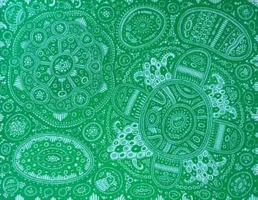 Surreal Pattern n.17 Schilderij getiteld "Surreal Pattern n.17" door Veronika Demenko, Origineel Kunstwerk, Acryl