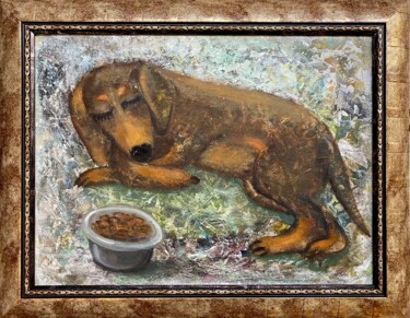Pintura titulada "I will wait for the…" por Iuliia Abramoshvili, Obra de arte original, Oleo Montado en Bastidor de camilla…
