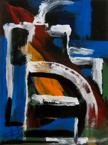 Painting titled "Arquitectura 1" by Josep Maria Fontanet Sureda, Original Artwork, Acrylic