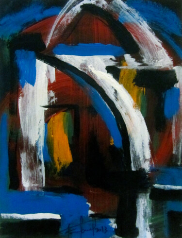 Painting titled "Arquitectura 2" by Josep Maria Fontanet Sureda, Original Artwork, Acrylic