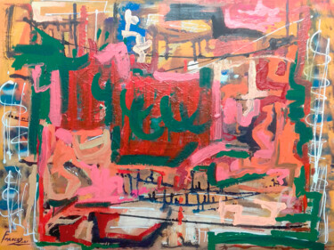 Painting titled "Sem Título II" by Franco, Original Artwork, Acrylic