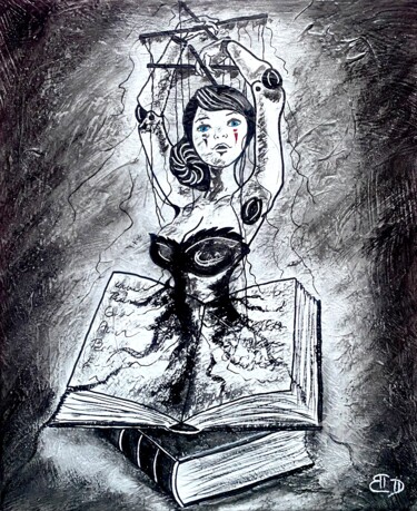Peinture intitulée "Noir Charbon" par David Belo, Œuvre d'art originale, Acrylique