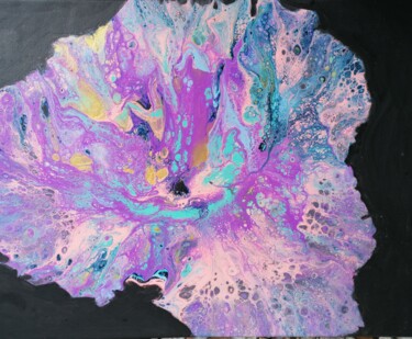 Peinture intitulée "Coeur de pensée 2" par Lea Monnier Art, Œuvre d'art originale, Acrylique