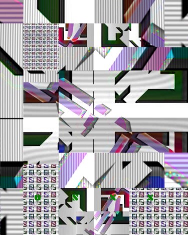 Arts numériques intitulée "I❤️FENDI Part1" par Oshexx, Œuvre d'art originale, Travail numérique 2D