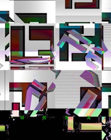Arts numériques intitulée "I❤️FENDI Part3" par Oshexx, Œuvre d'art originale, Travail numérique 2D
