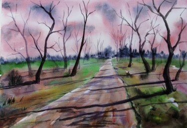绘画 标题为“Картина акварелью "…” 由Andrey Nesterov, 原创艺术品, 水彩
