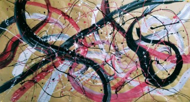 Painting titled "Dragon" by Kyrylo Bondarenko, Original Artwork, Acrylic