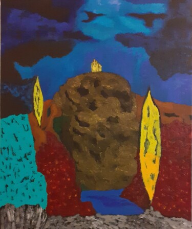 绘画 标题为“Un soir d' orage à…” 由Daniel Garcia (Léo), 原创艺术品, 丙烯