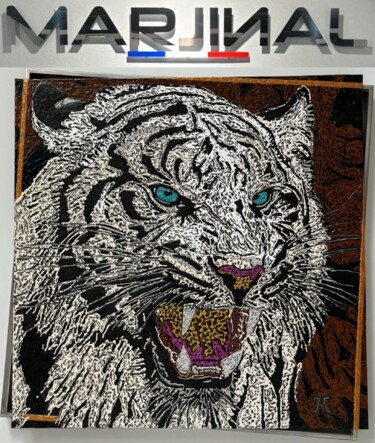 MOHAN / SCULPTURE CHÂSSIS-DÉCALÉ-MARJINAL D Peinture intitulée "MOHAN / SCULPTURE C…" par Marjinal Artiste Peintre Décalé Français, Œuvre d'art originale, Acrylique Mon…
