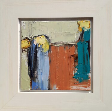 Painting titled "Three vases 2" by Kazimierz Mordarski, Original Artwork, Oil