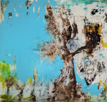 Painting titled ""l arbre à magie"" by Mi Baudry, Original Artwork, Acrylic