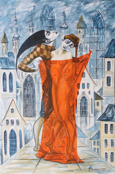 「GOTHIC PATRON 11」というタイトルの絵画 Vladimir Pronkinによって, オリジナルのアートワーク, オイル