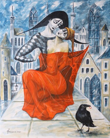 「GOTHIC PATRON 12」というタイトルの絵画 Vladimir Pronkinによって, オリジナルのアートワーク, オイル
