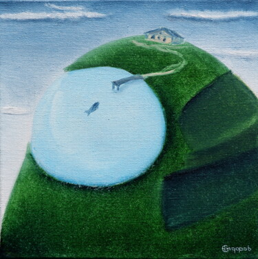 Painting titled "description" by Oleg Sidorov, Original Artwork, Oil