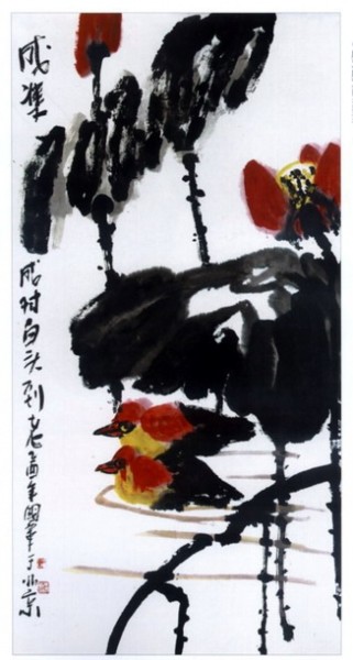 绘画 标题为“成双成对白头到老” 由国华 姜, 原创艺术品, 油