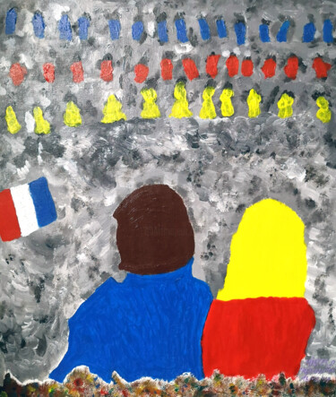 Painting titled "Revolution" by Fusion Anciennement Mister.O78, Original Artwork, Acrylic