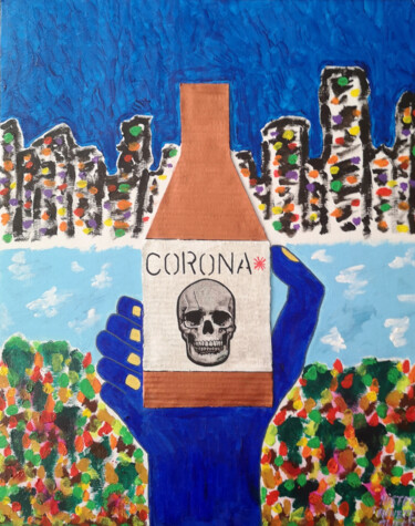 Painting titled "Nineteen" by Fusion Anciennement Mister.O78, Original Artwork, Acrylic