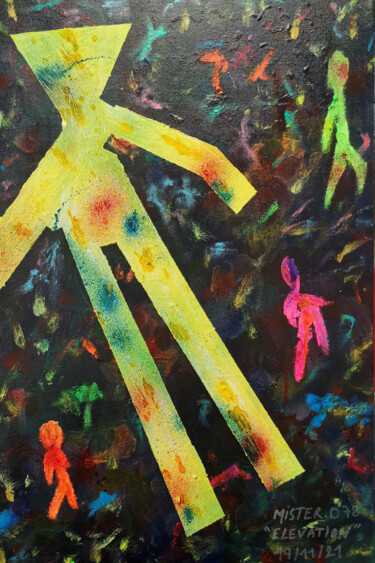 Pintura titulada "Elevation" por Fusion Anciennement Mister.O78, Obra de arte original, Acrílico