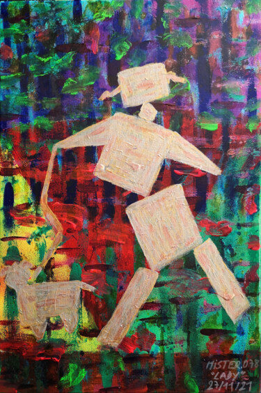 Pintura titulada "Lady" por Fusion Anciennement Mister.O78, Obra de arte original, Acrílico