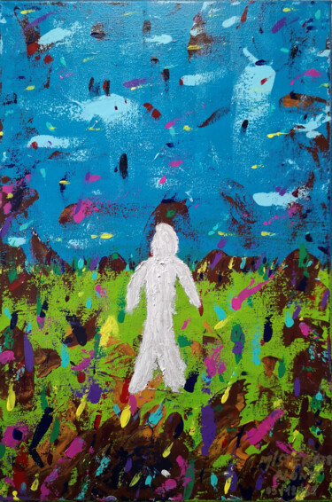 Pintura titulada "Alone" por Fusion Anciennement Mister.O78, Obra de arte original, Acrílico
