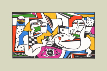 Andrographie N° 63207 Drawing titled "Andrographie N° 632…" by Lucien Ségura, Original Artwork, Marker