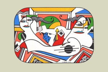Andrographie N° 95247 Drawing titled "Andrographie N° 952…" by Lucien Ségura, Original Artwork, Marker