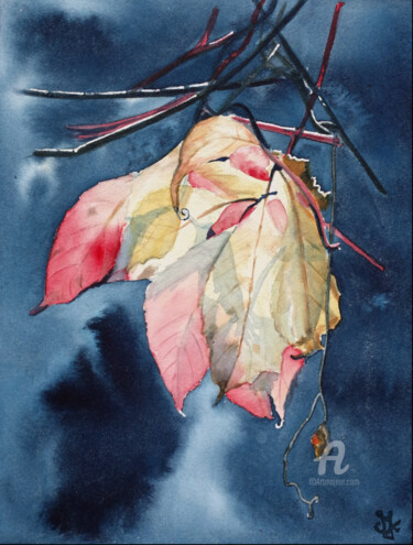 绘画 标题为“Lumière d'automne” 由Emilie Denis, 原创艺术品, 水彩