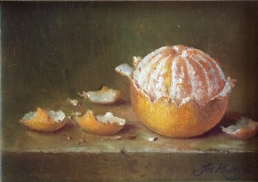 Painting titled "Small study of a pe…" by Jos Kivits, Original Artwork, Oil
